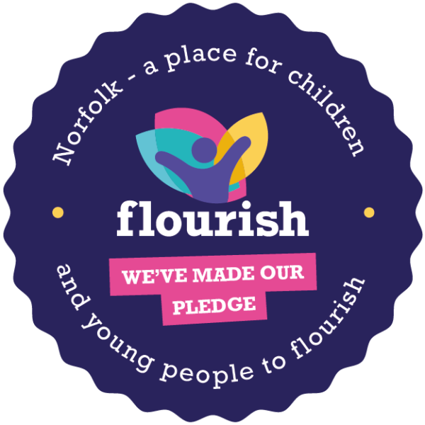 Flourish pledge badge
